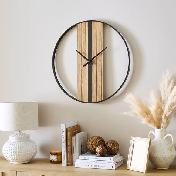Bryant Industrial Round Wall Clock
