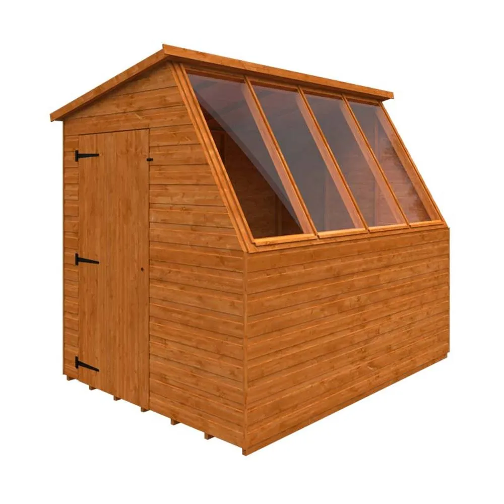 Buttercup Farm 8x6 Jewel Potting Shed 12mm Shed - L235 x W175 x H217 cm in Burnt Orange 2