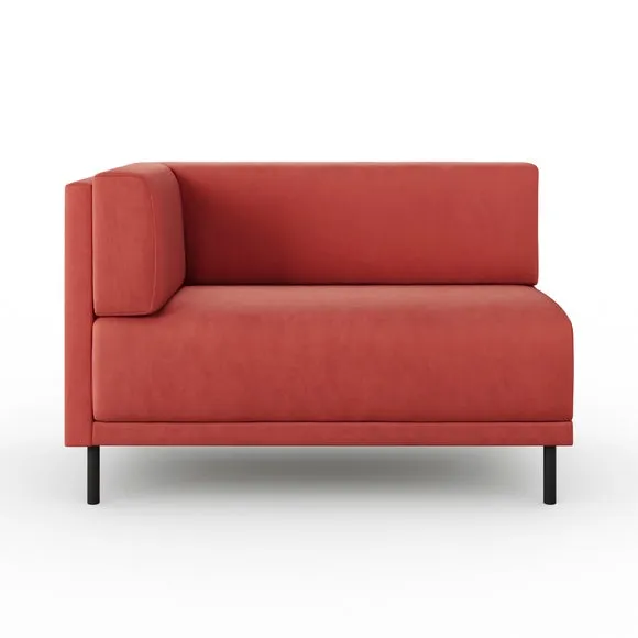 Mae Corner Dining Bench, Matte Plush Velvet 5