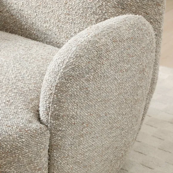 Ila Chunky Chenille Swivel Chair 4
