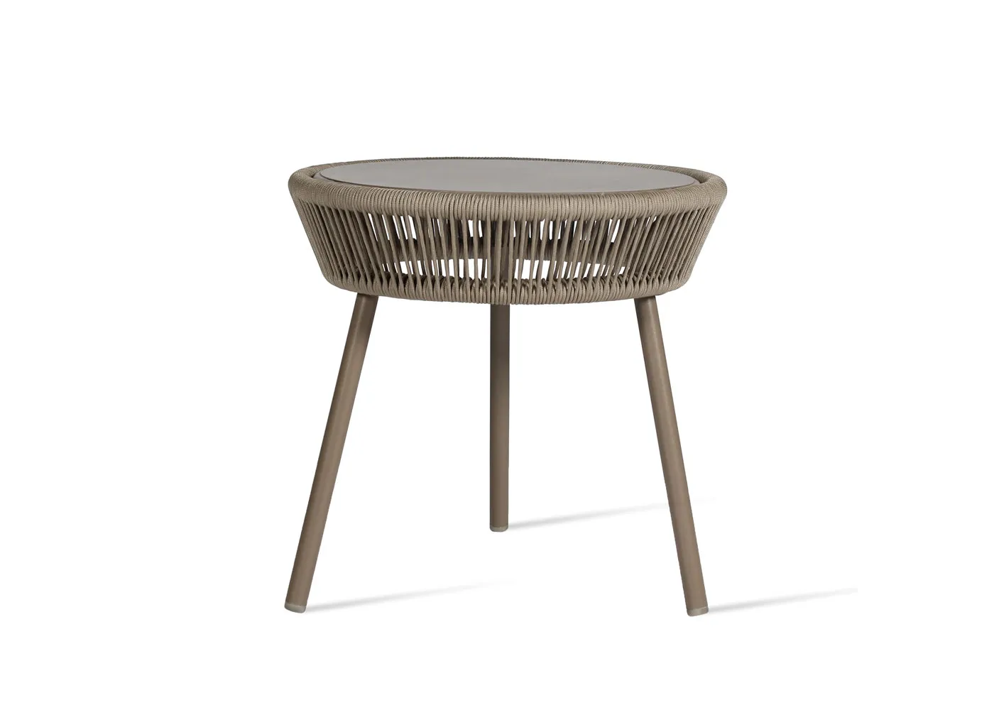 Vincent Sheppard Loop Outdoor Side Table Taupe Rope 1