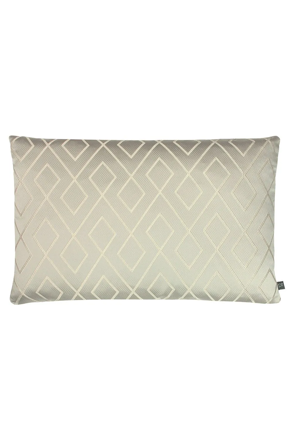 Prestigious Textiles Pivot Geometric Jacquard Cushion in Grey