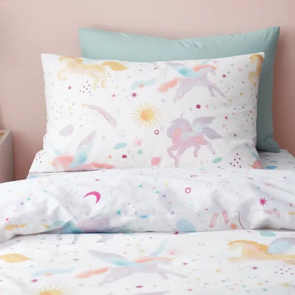 Celestial Unicorn Reversible Polycotton Duvet Cover & Pillowcase Set 2