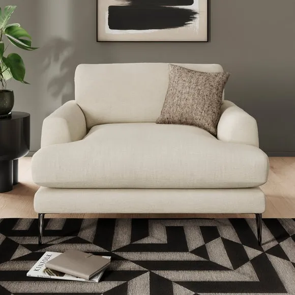 Lawson Chunky Tonal Weave Snuggle Chair 1