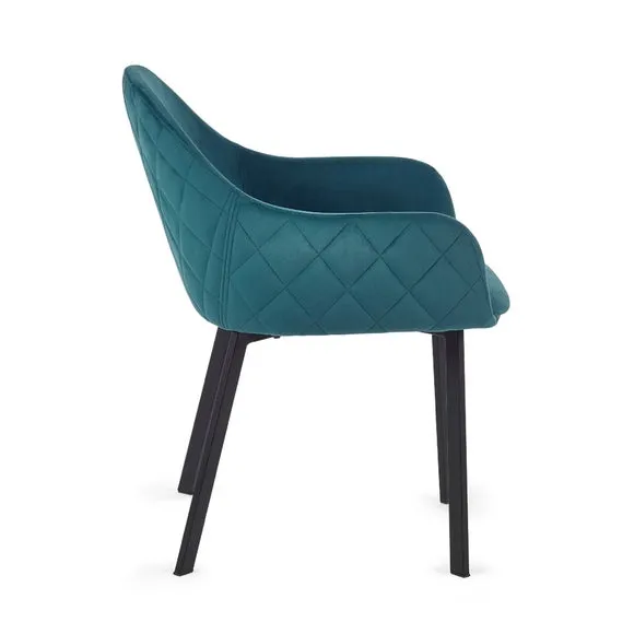 Lima Set Of 2 Dining Chairs, Velvet 5