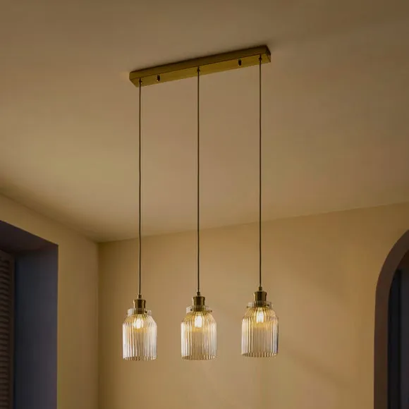 Tobias 3 Light Diner Ceiling Light 2