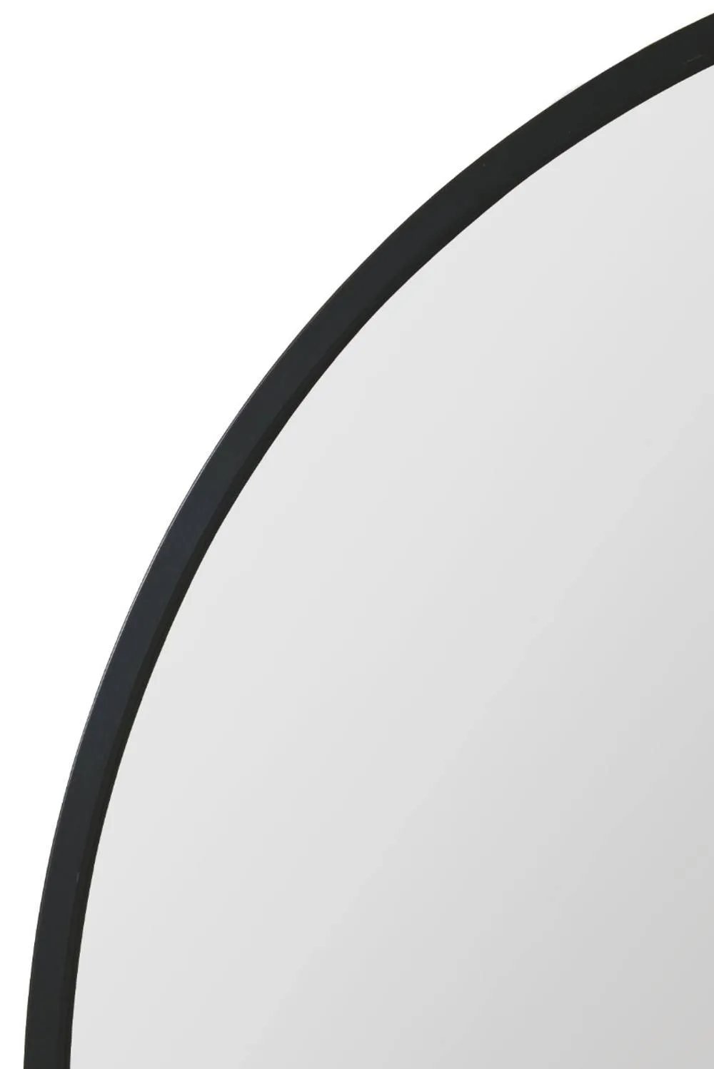 MirrorOutlet Black Metal Framed Arched Garden Wall Mirror 49" X 35" (125CM X 90CM) 4