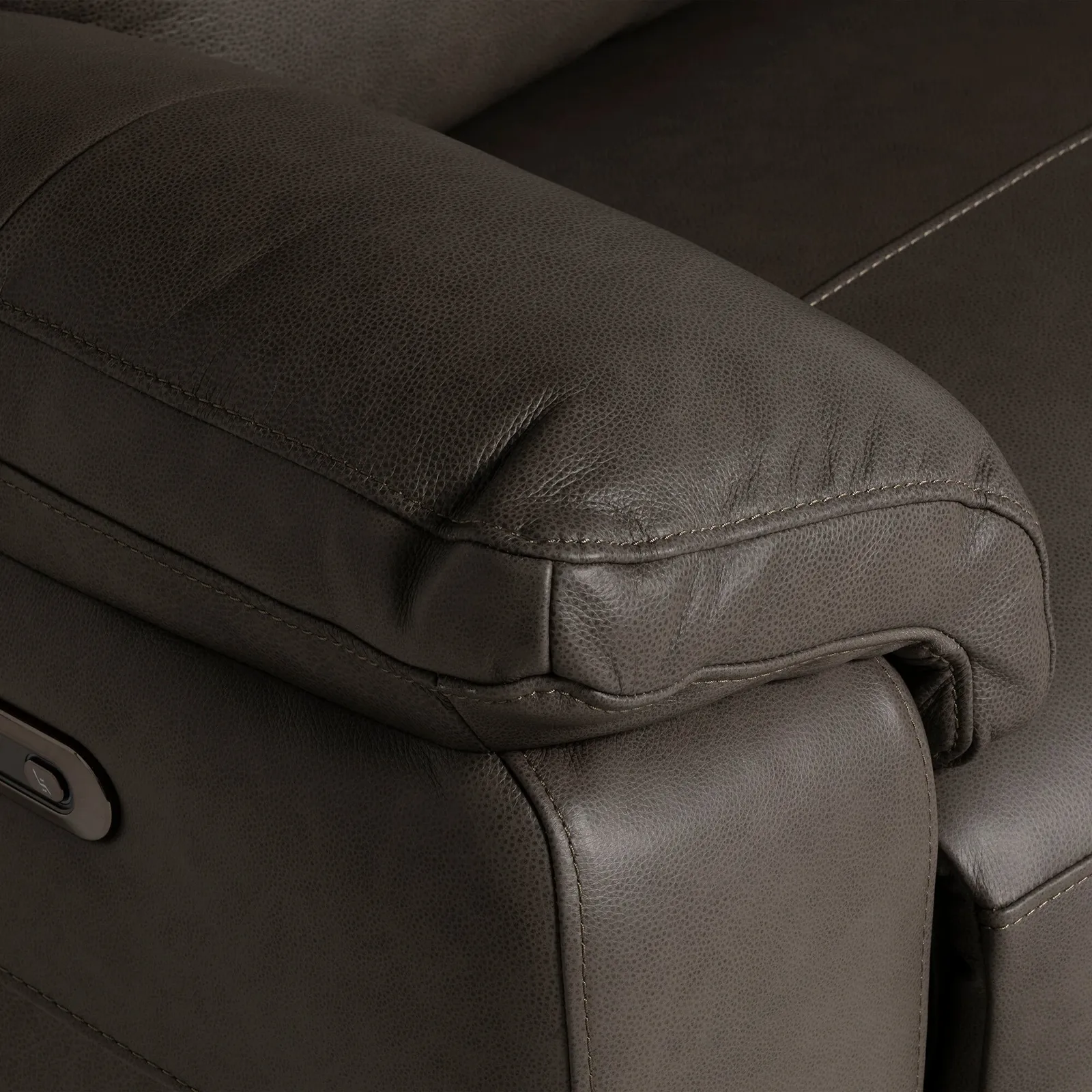 Clark 3 Seater With Power Motion Recliner Recliner Sofa, Grey | Barker & Stonehouse 5