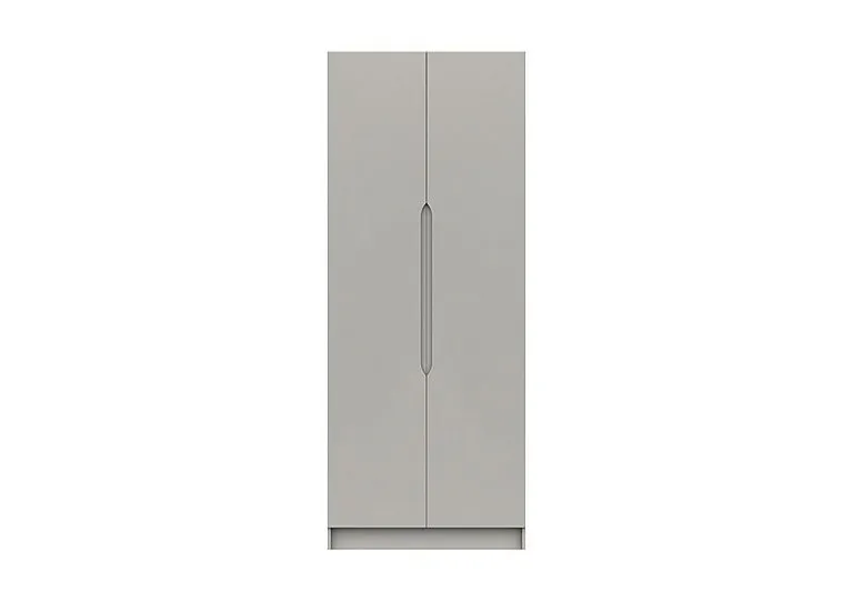 St Pancras 2 Door Tall Wardrobe - Light Grey