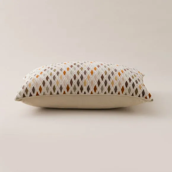 Diamond Cut Velvet Rectangle Cushion 4