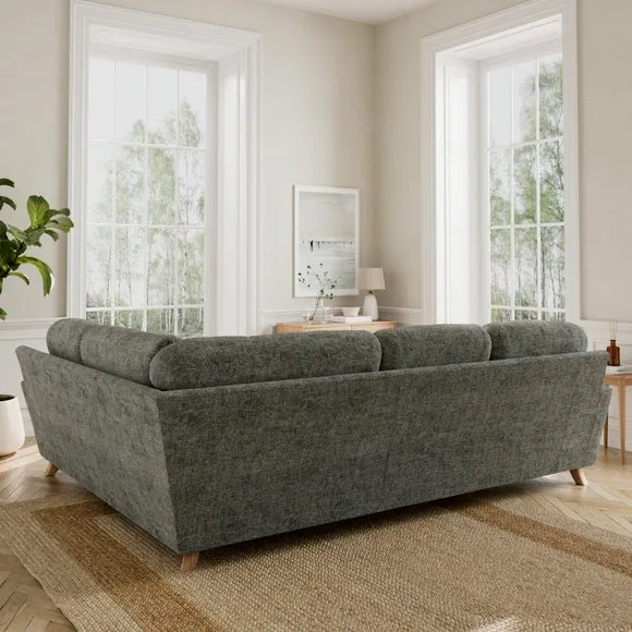 Martha Chunky Chenille Full Corner Sofa 2