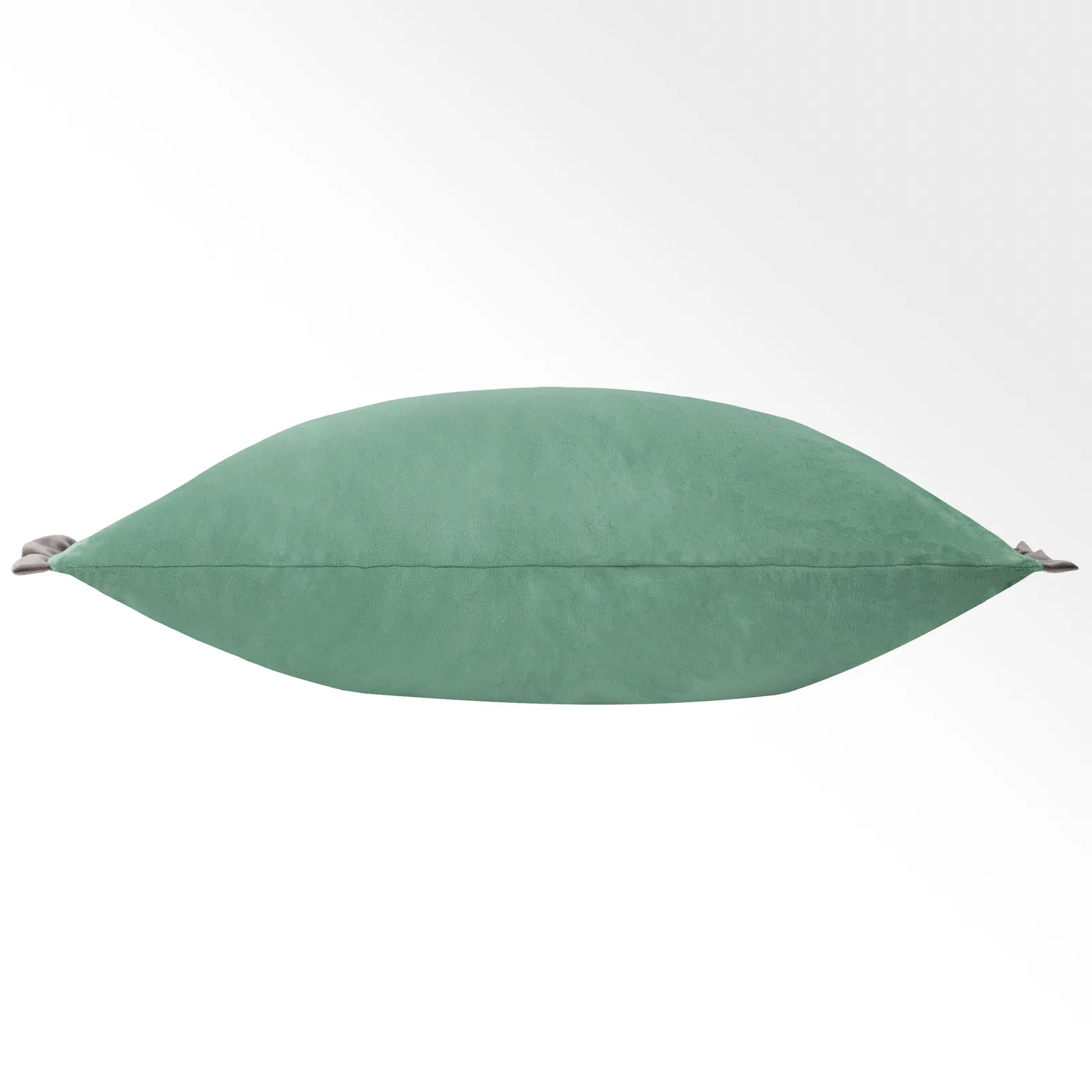 Wylder Tilly Velvet Frill Reversible Cushion in Light Green 3