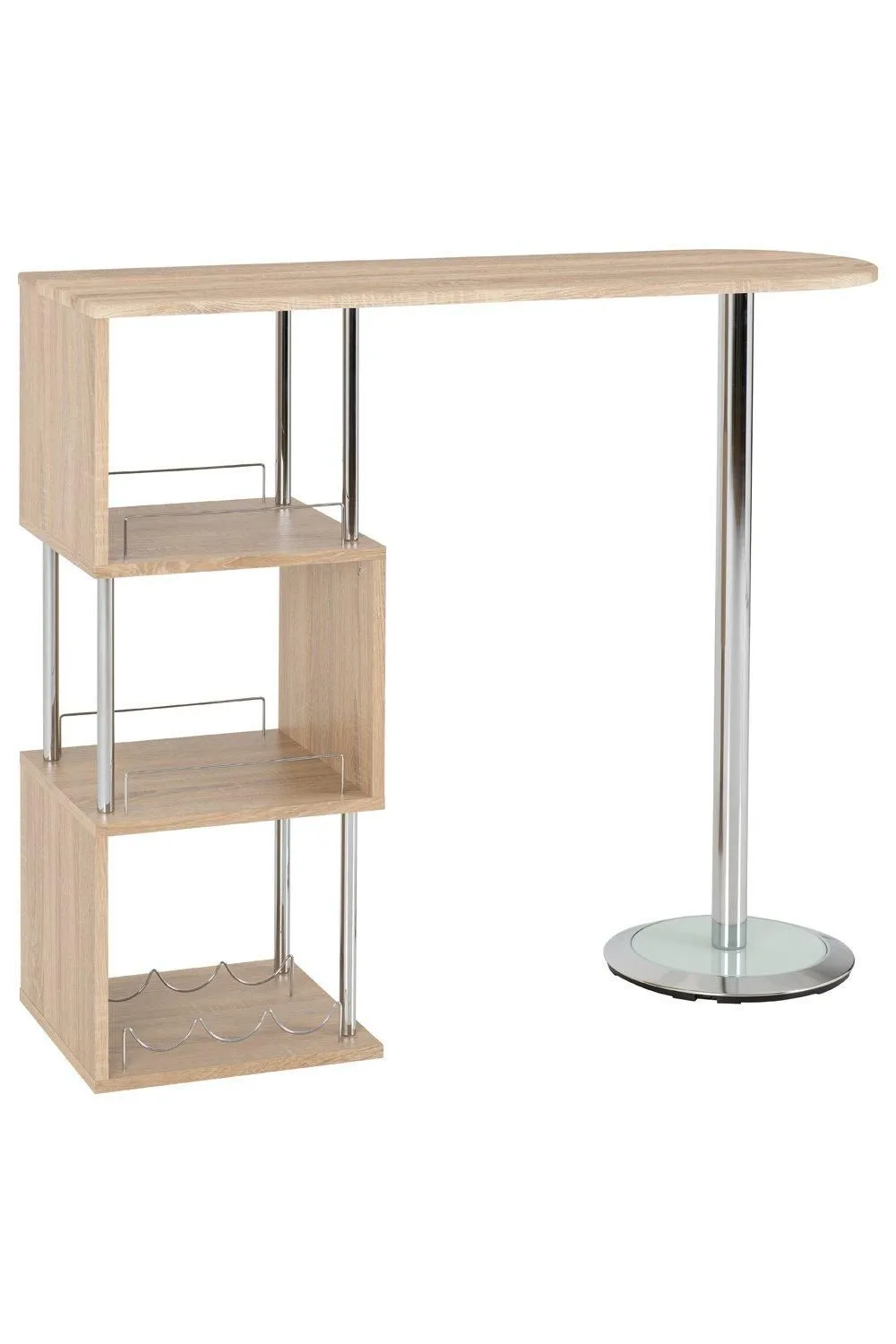 Seconique Charisma Home Bar Table in Light Oak 2
