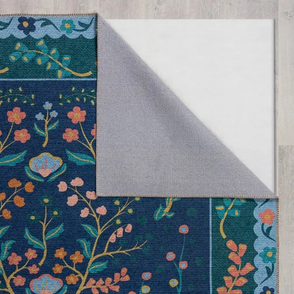 Sabrina Floral Washable Rug 5