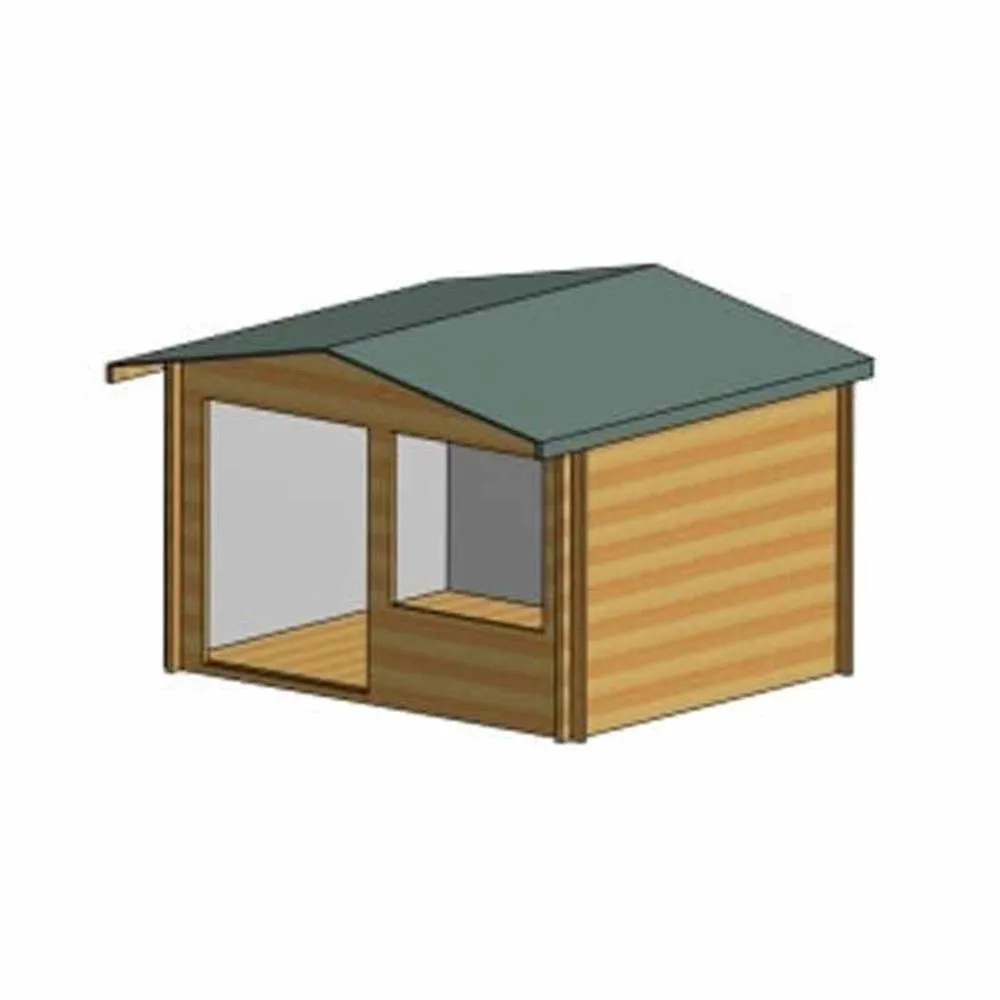 Shires Hale 28 mm Log Cabin 12 x 12 Feet in Brown 5