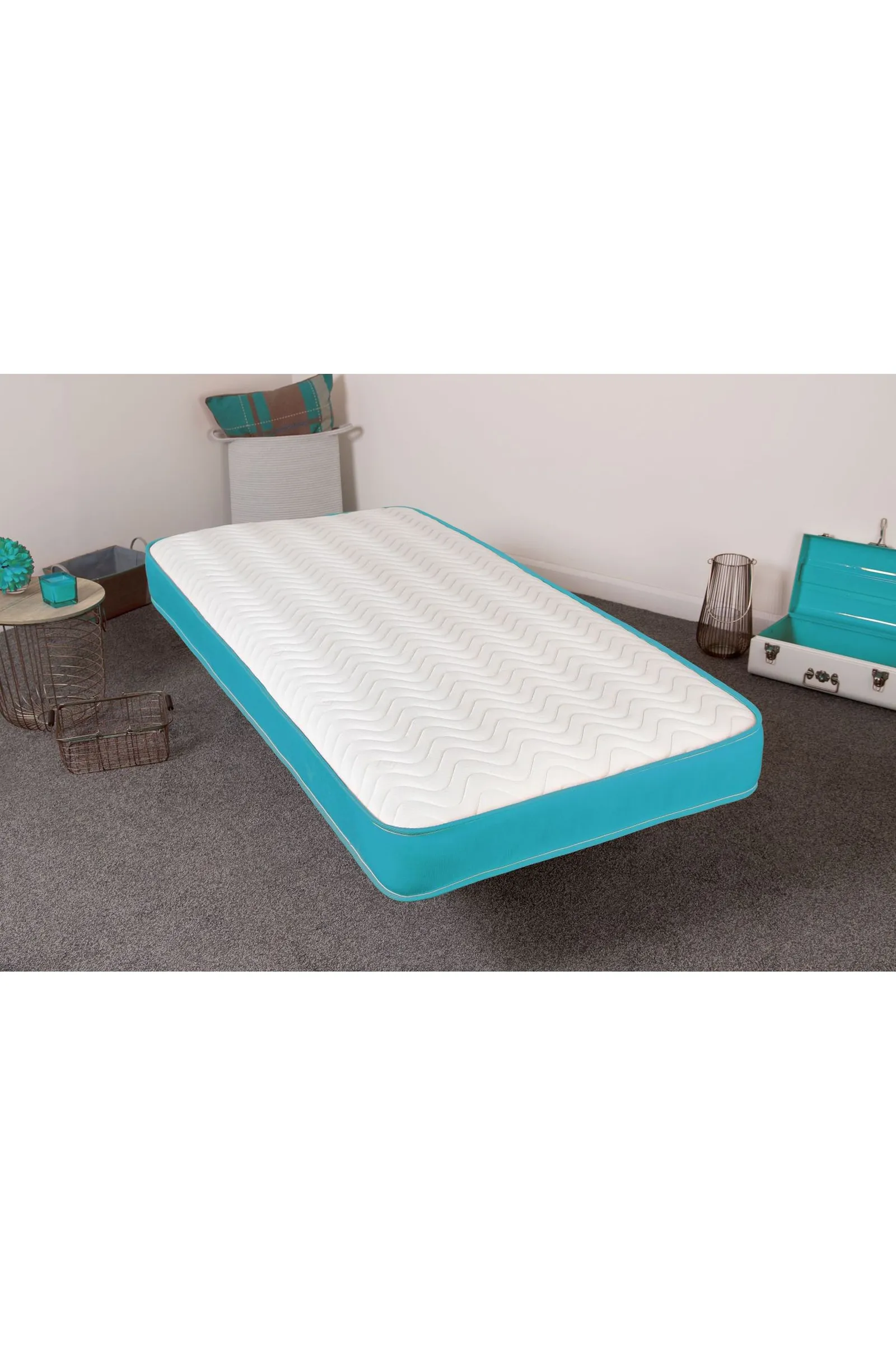 eXtreme Comfort Ltd Ocean Memory Foam Spring Mattress in Bright Blue 4