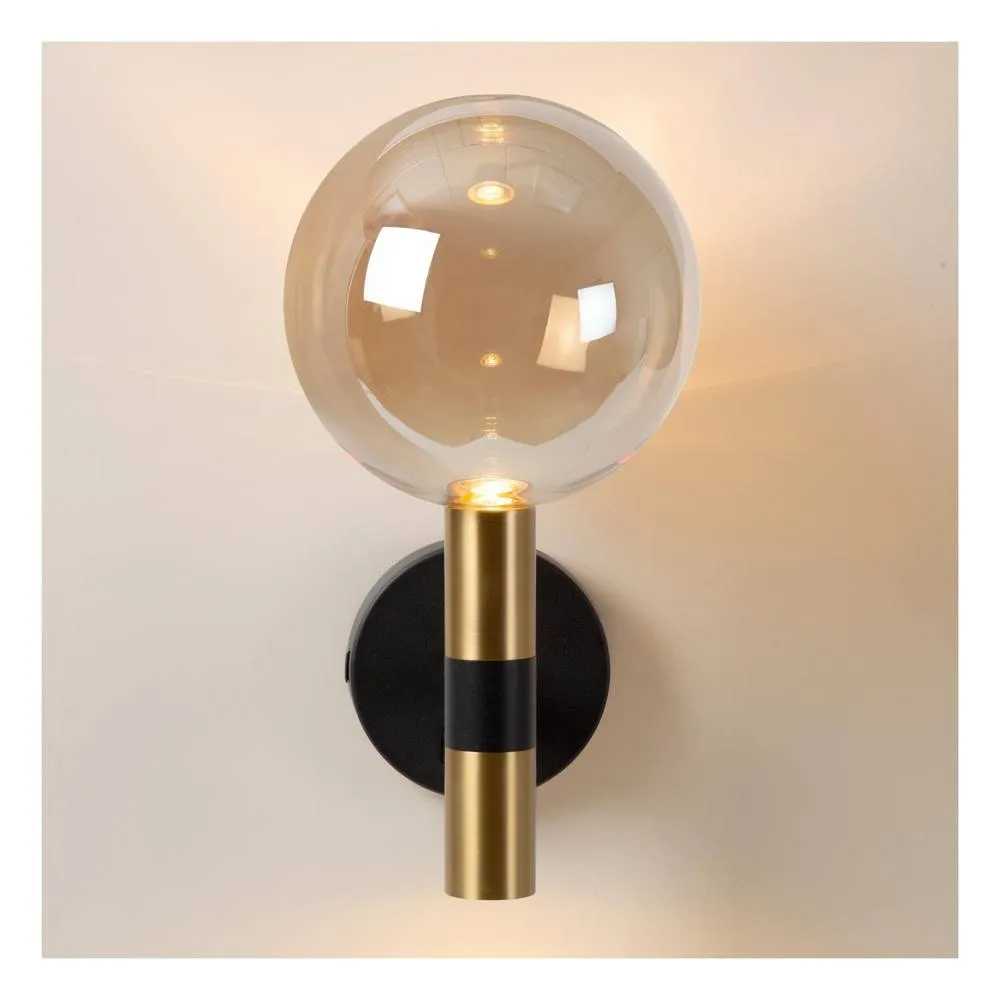 Netlighting Lucide JOSIANE Globe Wall Lights Ø 18 cm 1xG9 USB charging point Black 3