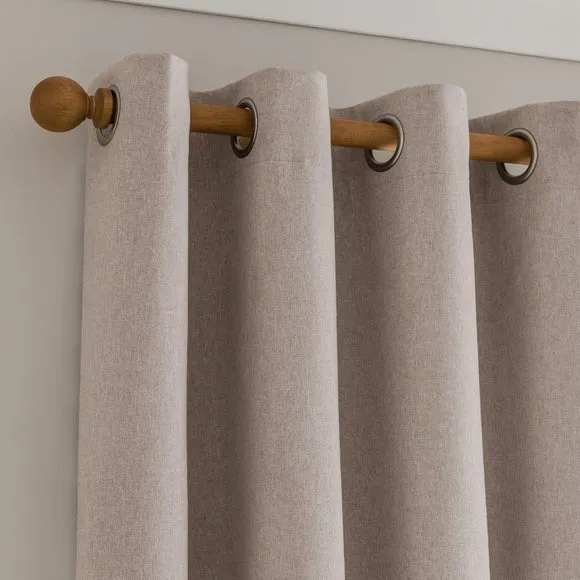 Luna Brushed Eyelet Curtains (Blackout Available) 1