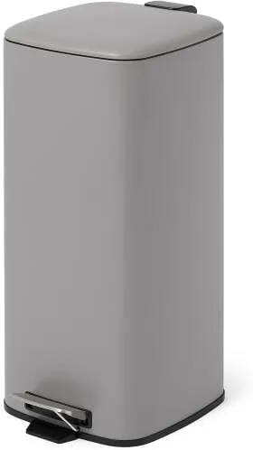 Kia Rounded Square Pedal Bin, 30L, Mushroom 