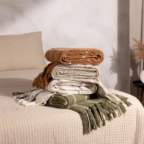 Yard Beni Cotton Throw Blanket 130cm x 180cm 4