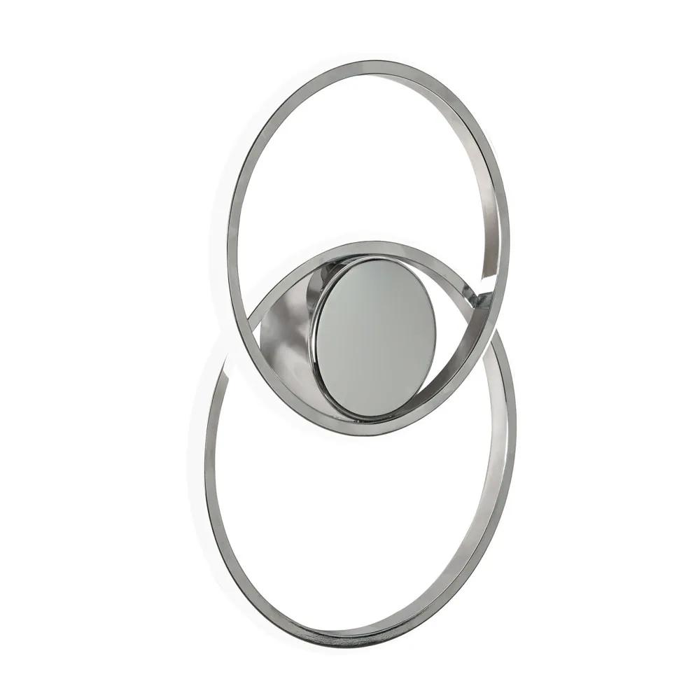 Pei Rings LED Ceiling or Wall Light, Chrome 1