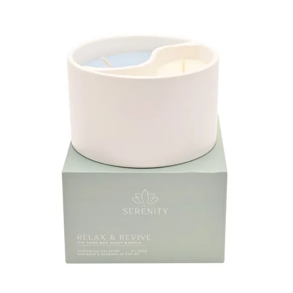 Serenity Yin Yang Relax & Revive Ceramic Candle 4