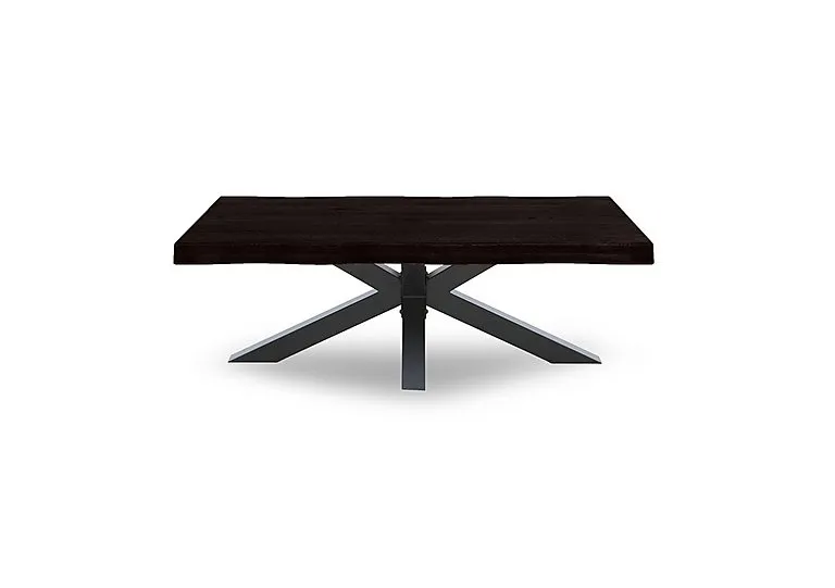 Njord Raw Edge Coffee Table with Metal Star Base - Black - Living Room Furniture - In Time for Christmas