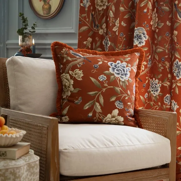 Sanderson Porcelain Garden Square Cushion