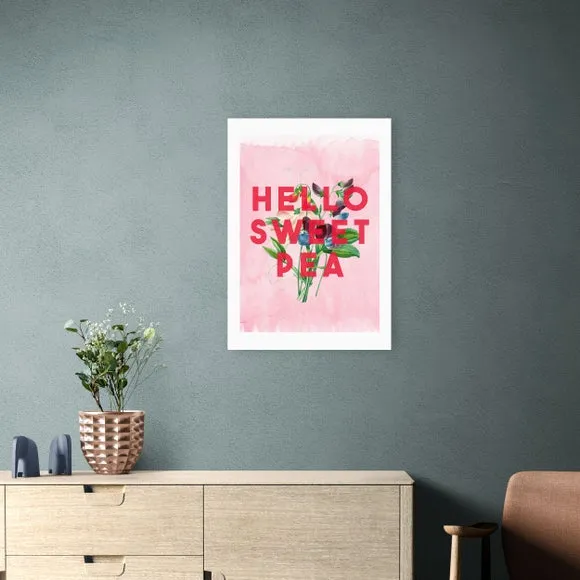 East End Prints Hello Sweet Pea Print by The 13 Prints 1