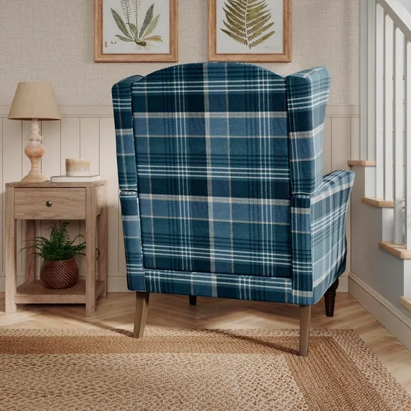 Charnwood Check Grande Armchair 2
