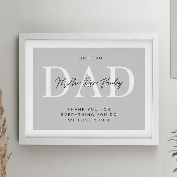 Personalised Free Text Poster Frame 1