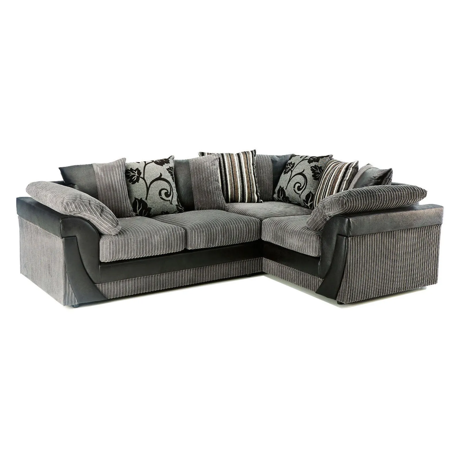 Lush Scatter Back Right Hand Corner Sofa Grey
