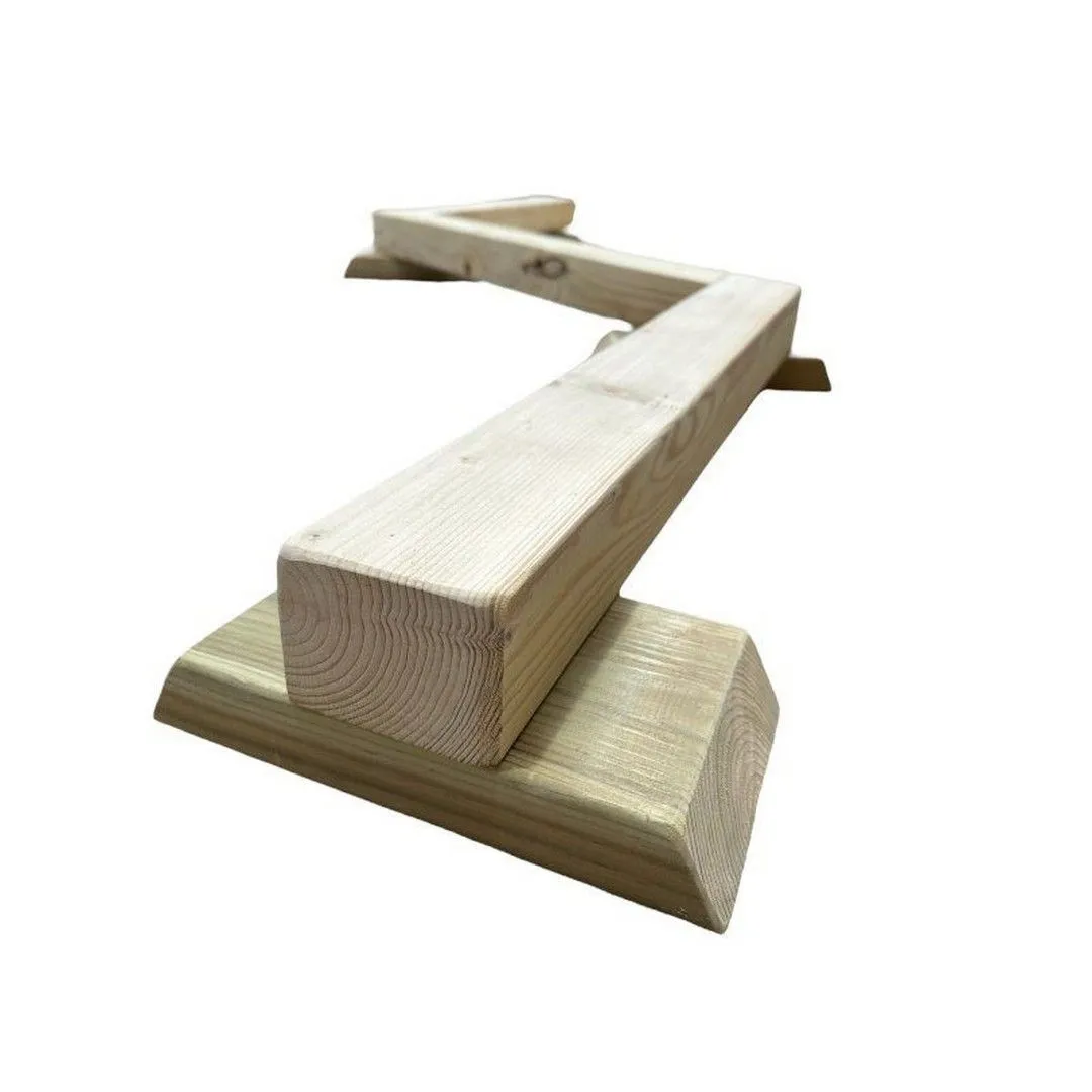 Buttercup Farm Children's Zig Zag Balance Beam Walking Bar - L240 x W30 x H12 cm in Brown 2
