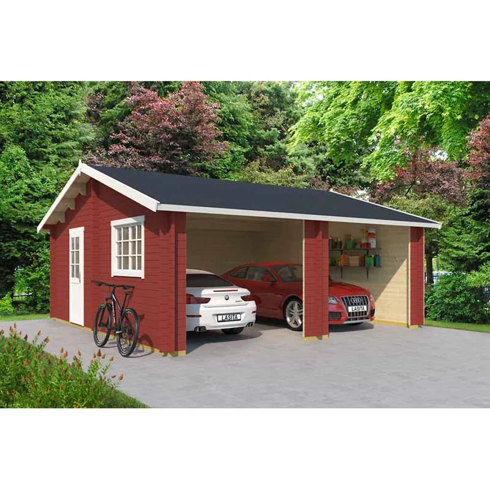 Lasita Maja Ltd Falkland-Log Cabin, Garden Room, Home Office - L635xW628.6xH313.5 cm in Light Tan 5
