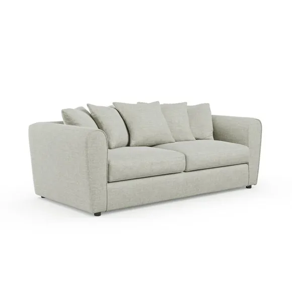 Blake Curved Arm Chunky Chenille 3 Seater Sofa 5