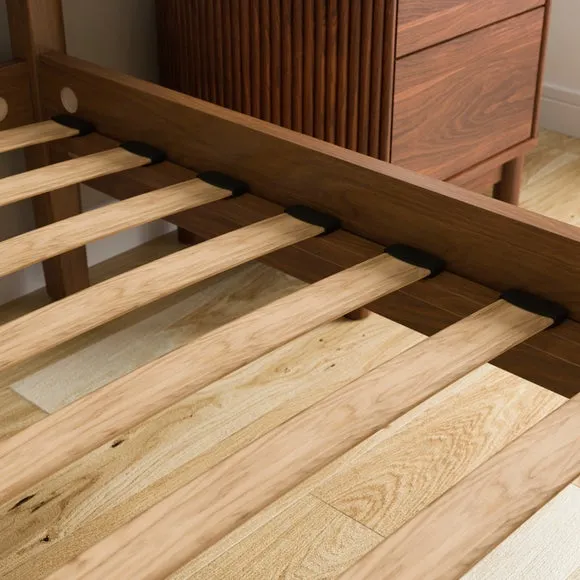 Darla Velvet & Wood Effect Bed Frame 4