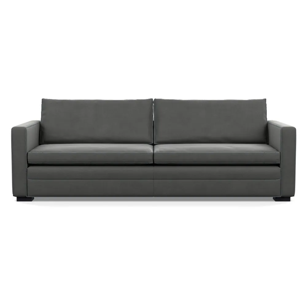Heal's Palermo 5 Seater Sofa Nobilis Velvet Dolphin Black Feet 1