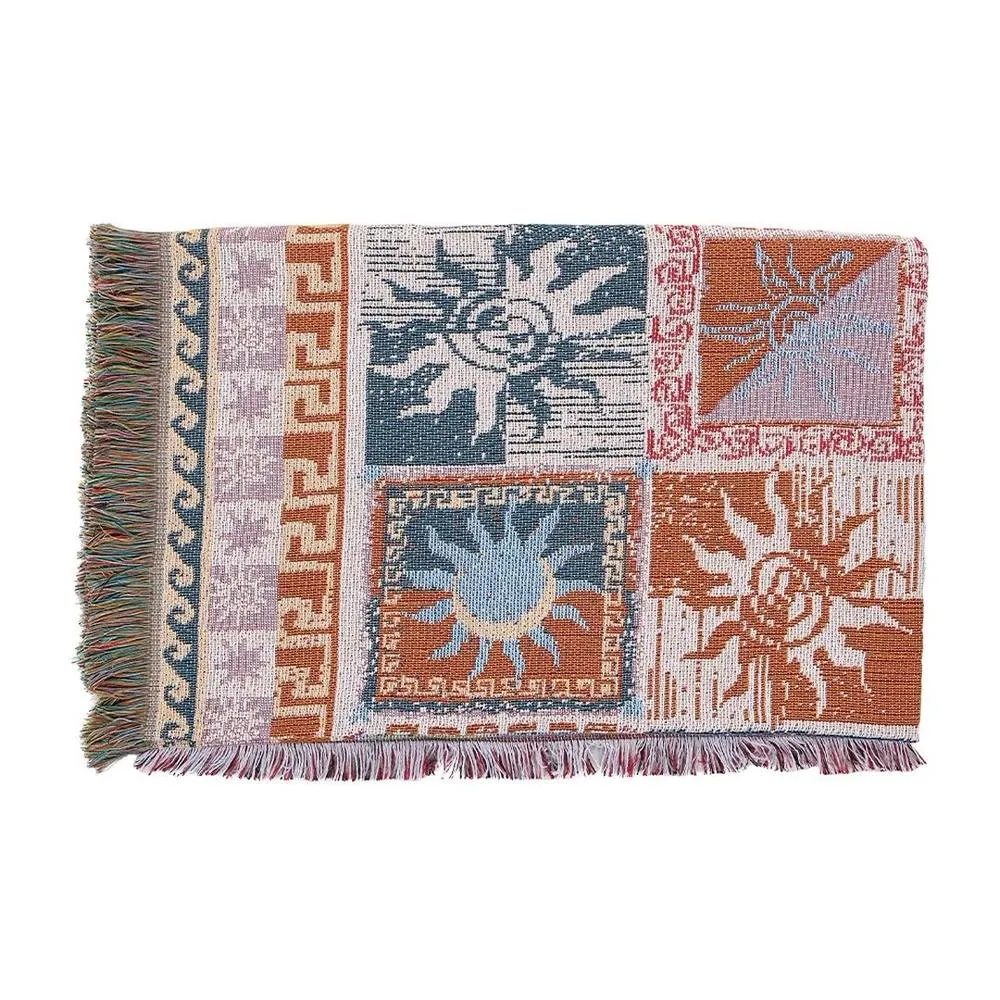 Kelvenix Boho Throw Blanket for Couch Sofa & Bed
