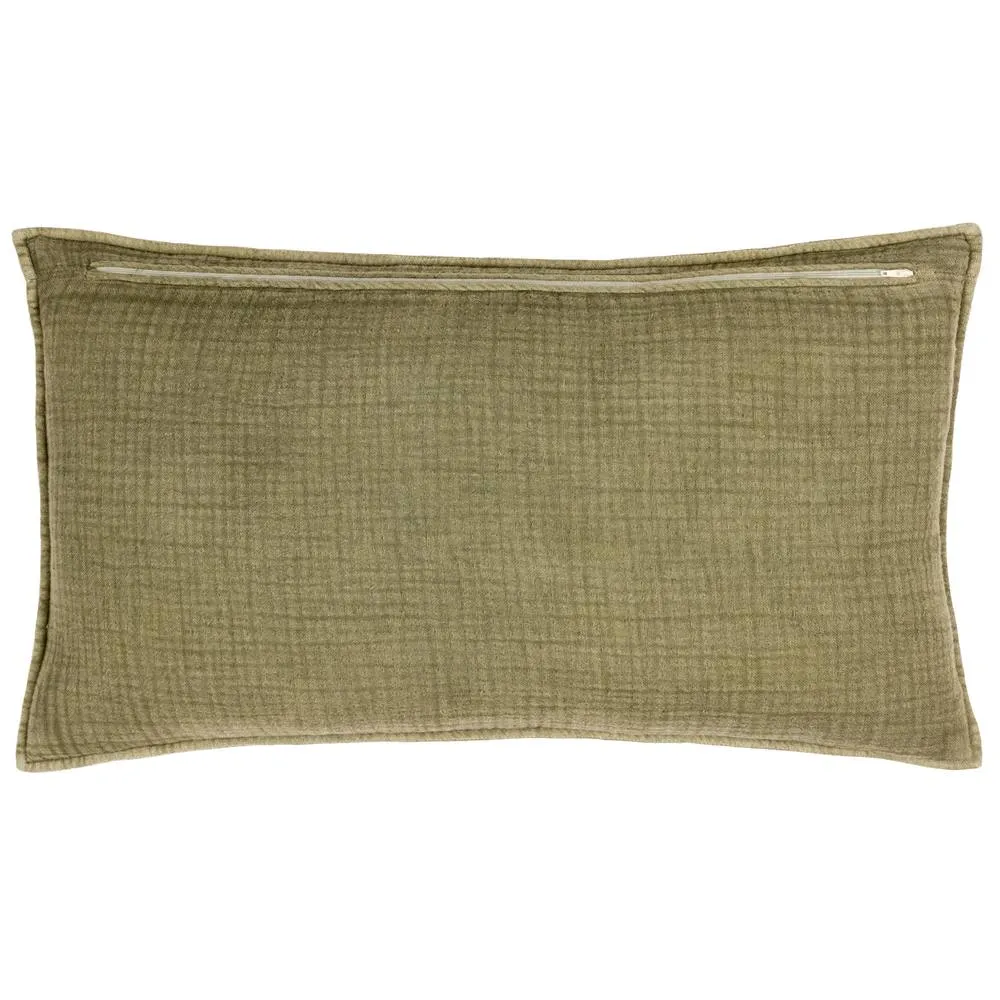 Yard Ribble 100% Cotton Acid Wash Cushion in Khaki 3