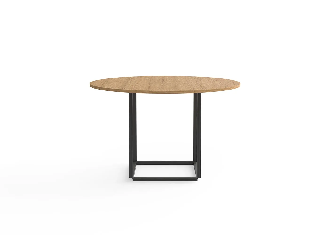New Works Florence Dining Table 120cm Natural Oak Black Frame