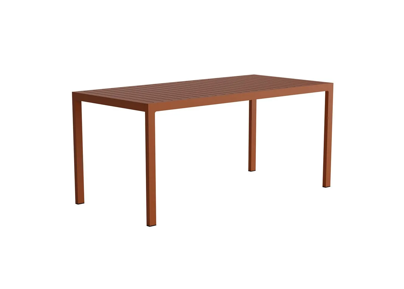 Case Eos Rectangular Outdoor Dining Table Rust
