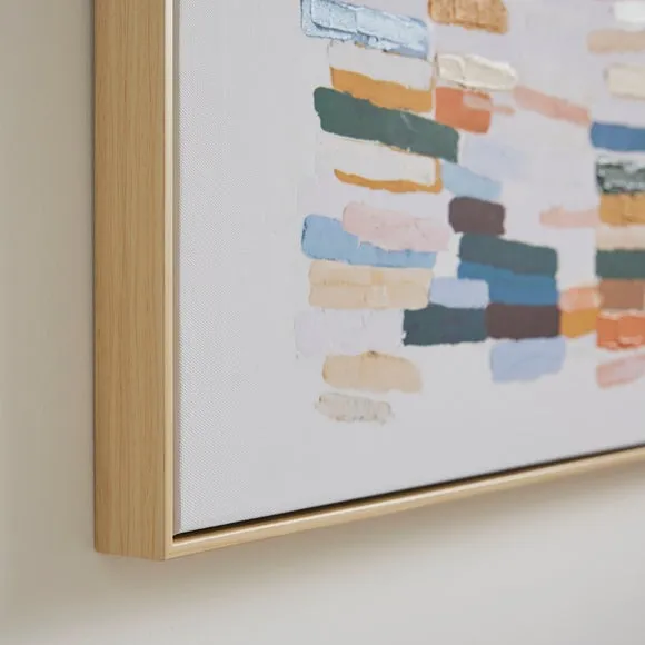 Elements Dashes Framed Canvas 2