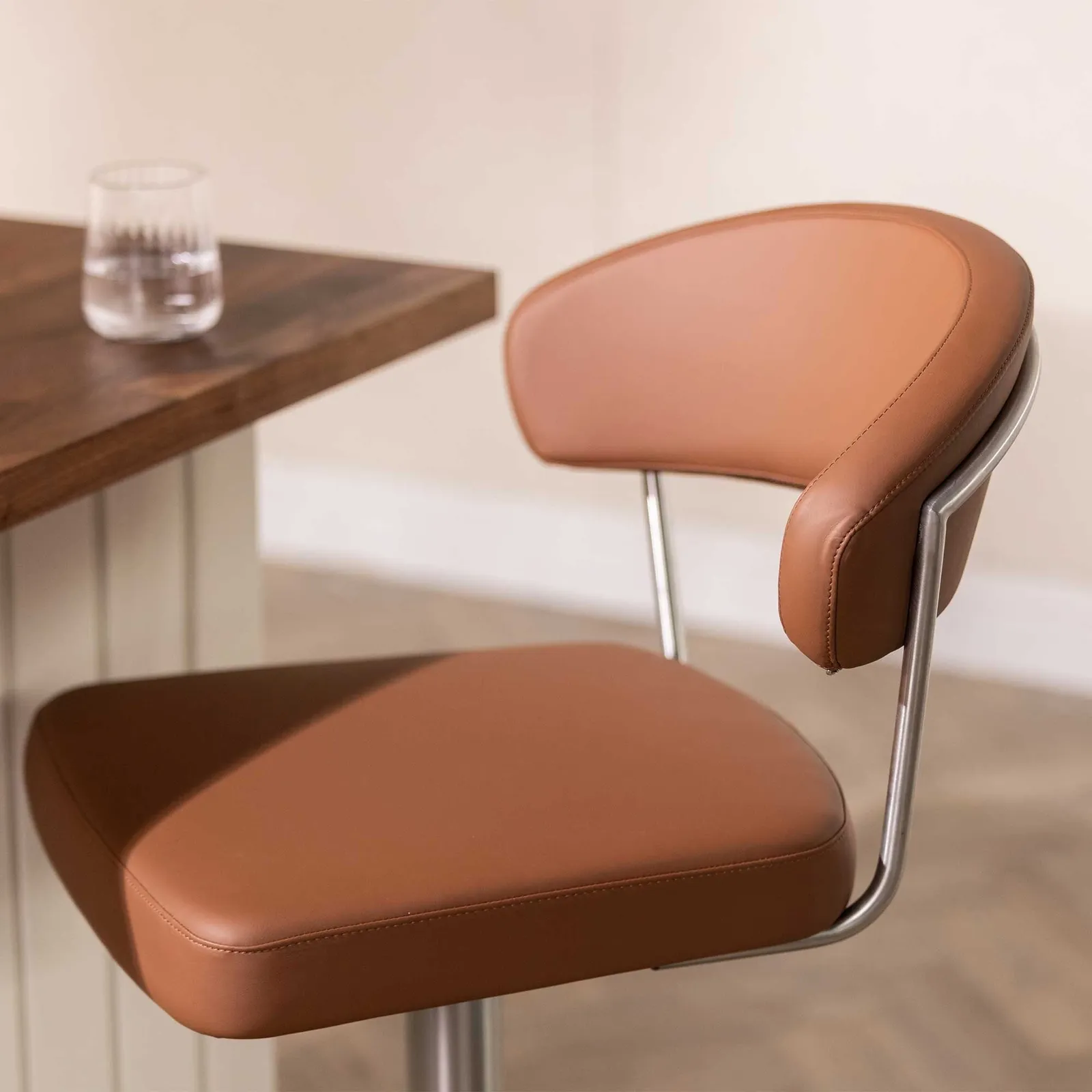 Bruin Barstool, Brown Leather | Barker & Stonehouse 3