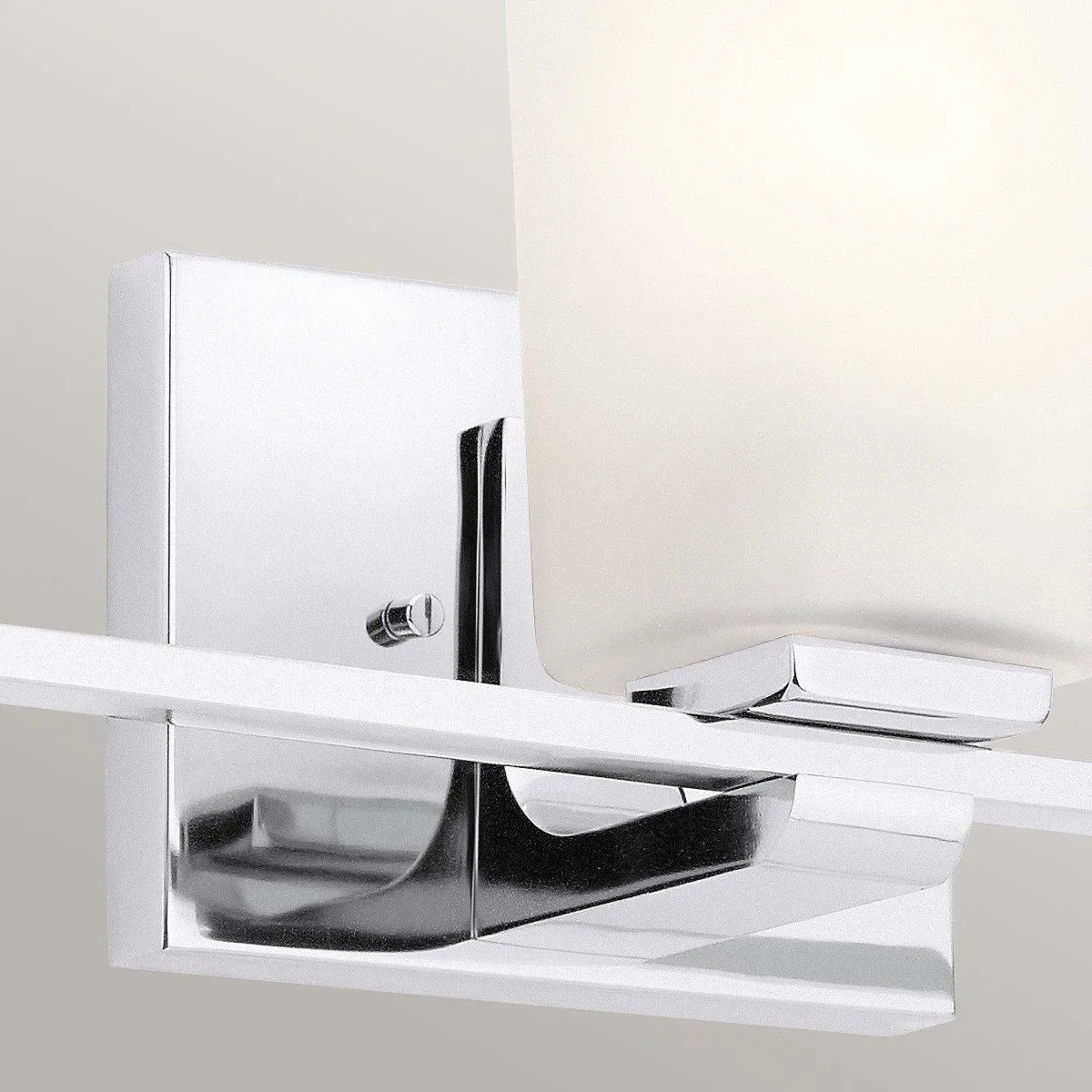 Netlighting Kichler Roehm Bathroom Wall Lamp Polished Chrome IP44 in Grey 2