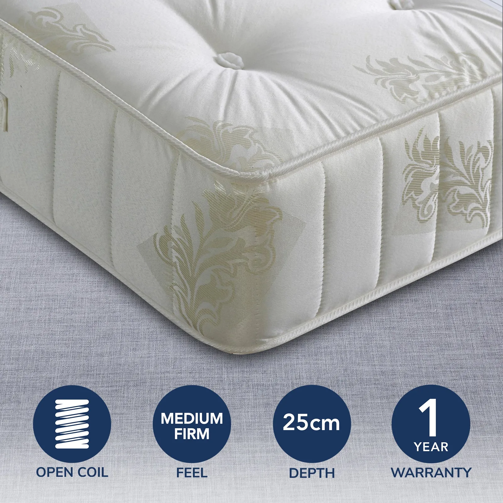 Orthopaedic Classic Medium Firm Mattress White