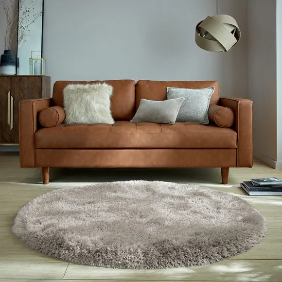 Jewel Shaggy Round Rug 1