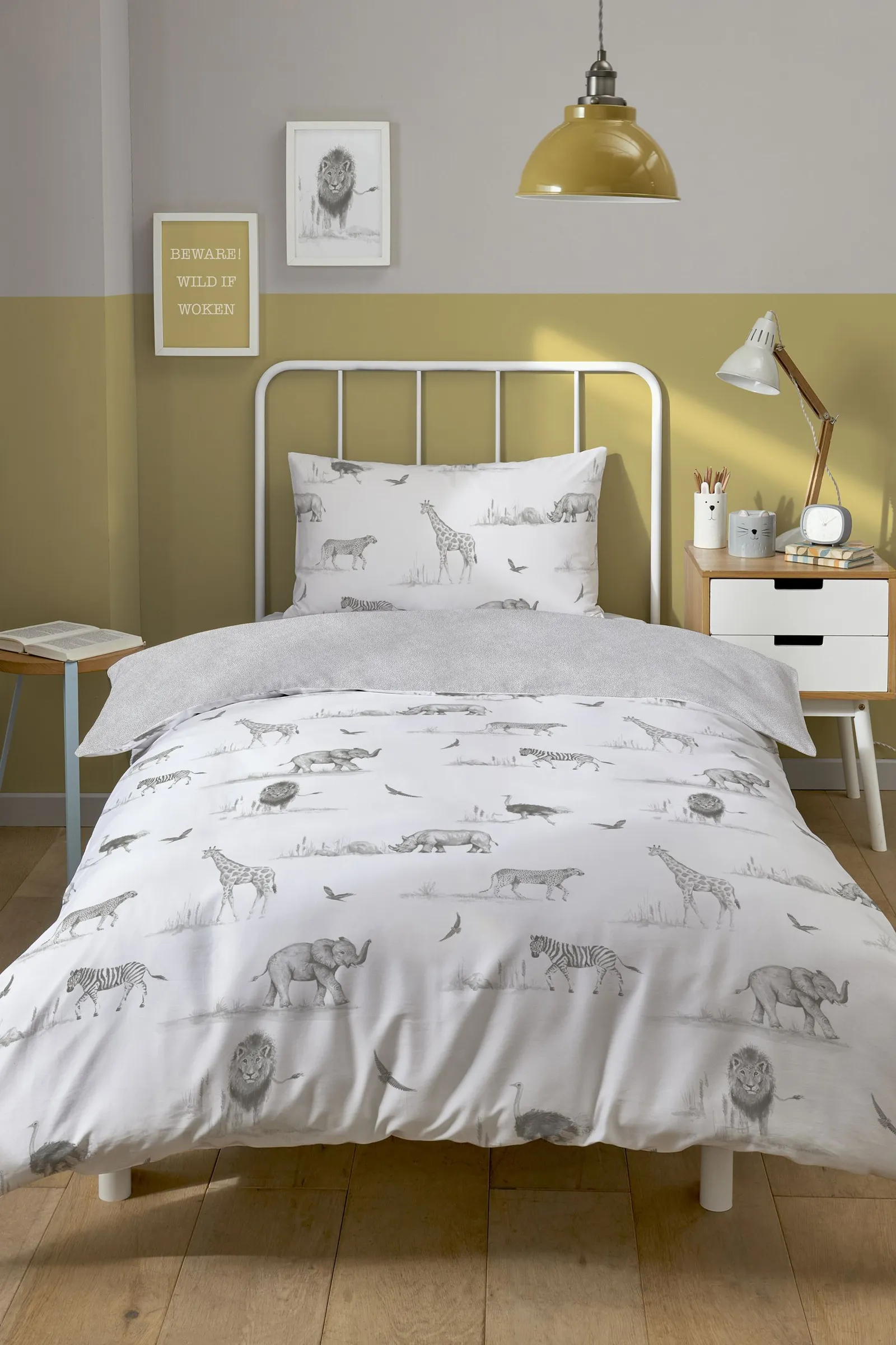 Little Knightley 'Zambezi' Elephant Childrens Polycotton Duvet Cover Set
