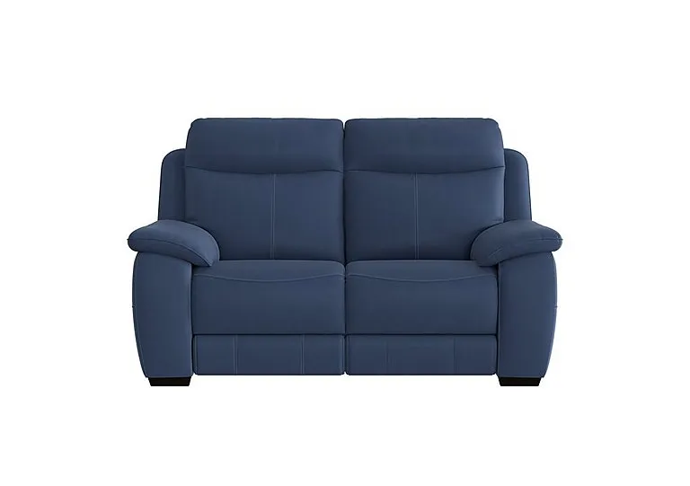 Starlight Express 2 Seater Fabric Recliner Sofa with Power Headrests - Blue