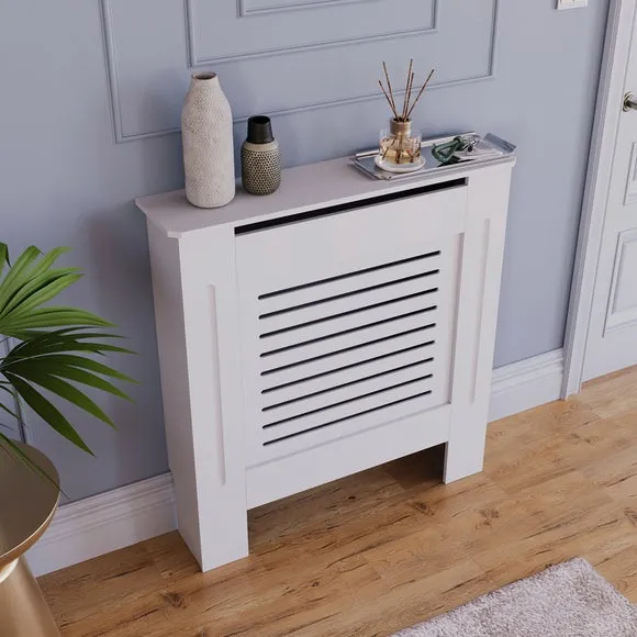 Return - Vida Designs Milton Radiator Cover, Small White 3