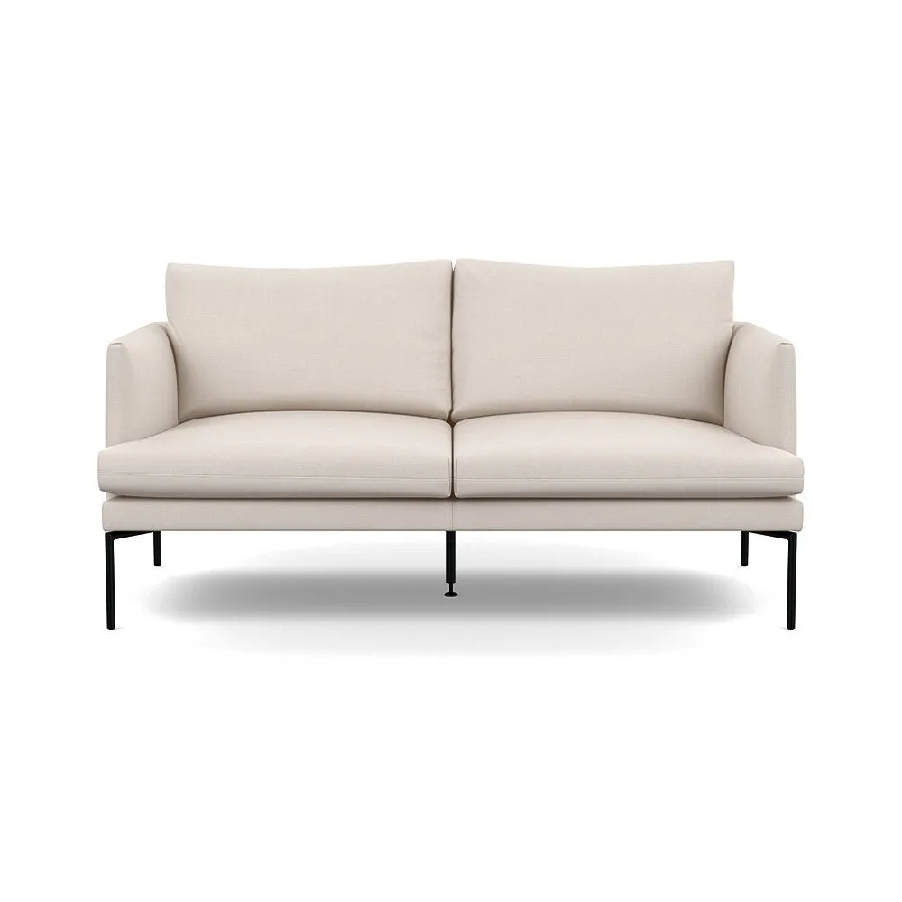 Heal's Matera 2 Seater Sofa Siena Cotton Natural Black Feet